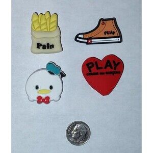 Comme des Garcons Donald Duck Tsum Tsum Shoe Charms Lot 4 Pieces